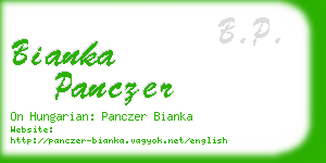 bianka panczer business card